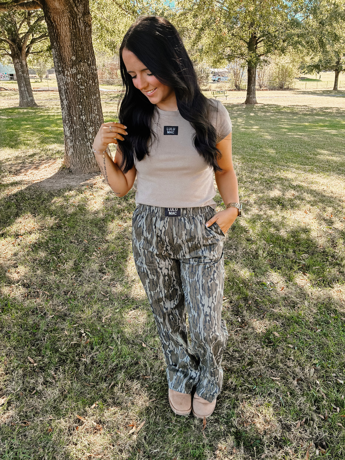 LULUMAC Baby Tee - Dk Taupe