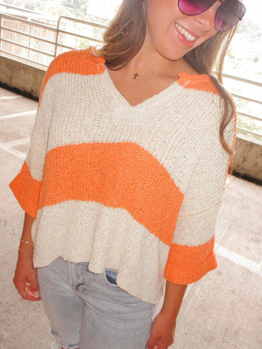 Huddle Up Stripe Sweater