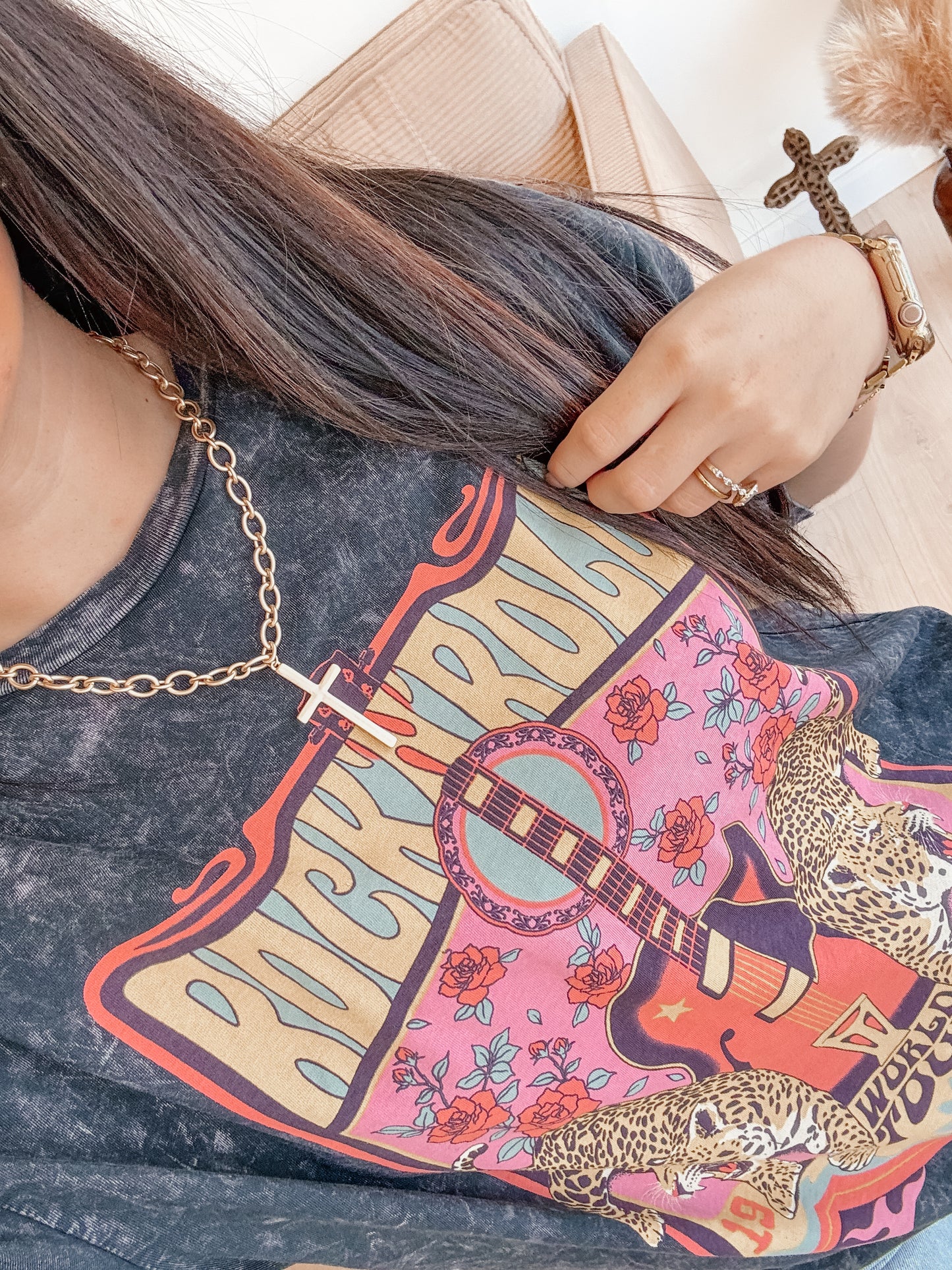 Chucky Gold Cross Necklace