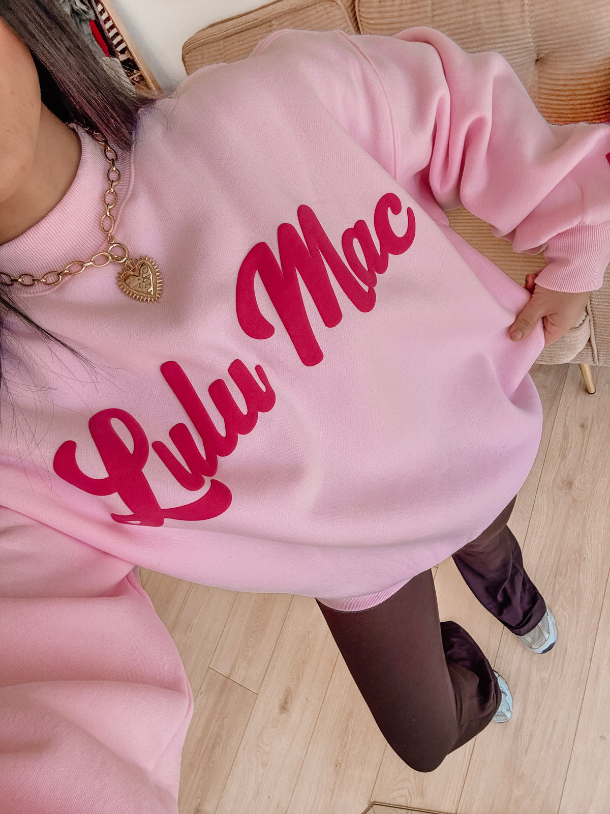 Pink Script LULUMAC Sweatshirt