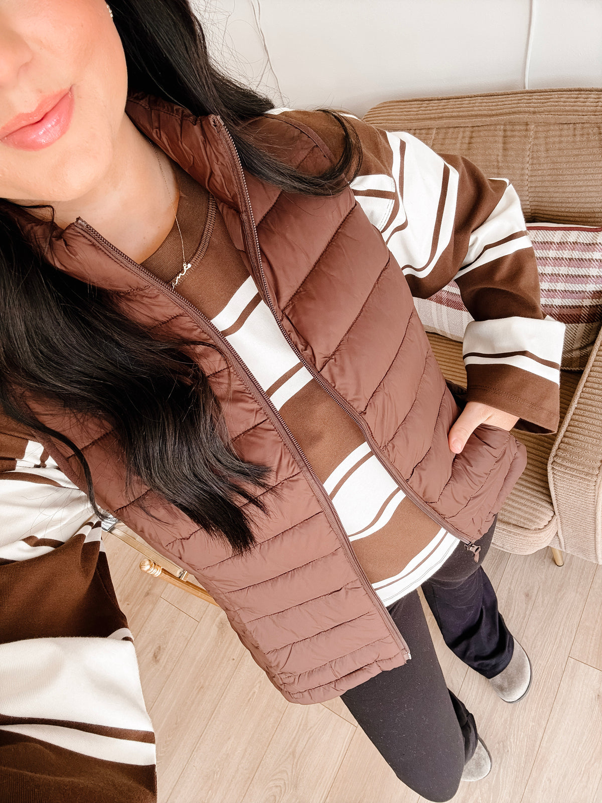 Winter Date Packable Puffer Vest