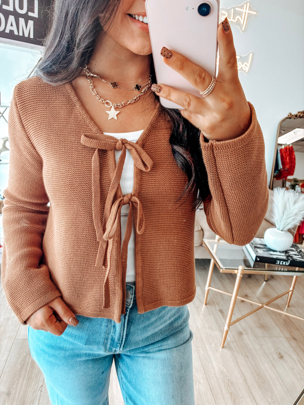 Dreaming of You Tie Front Cardigan