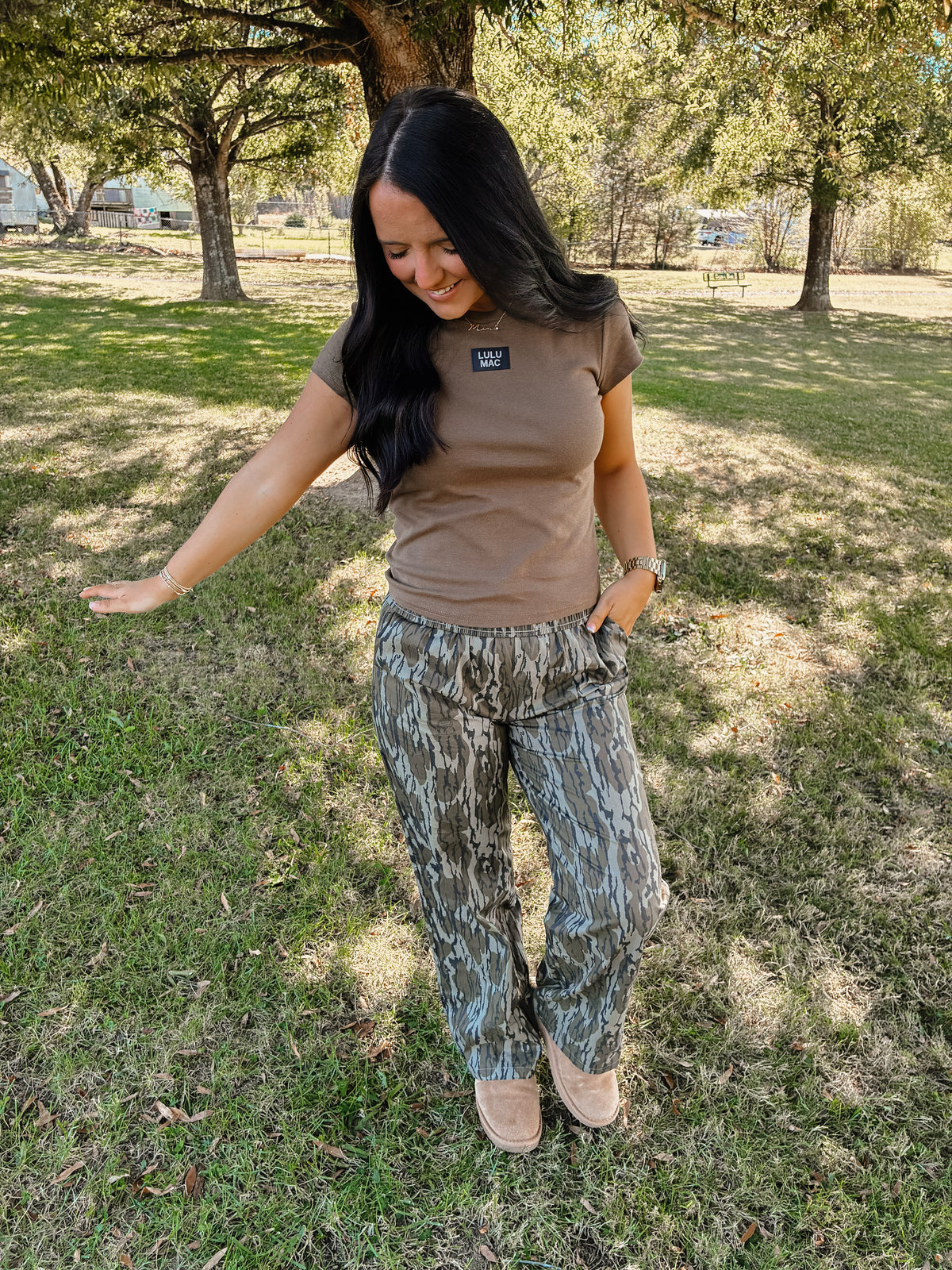 LULUMAC Baby Tee - Dk Olive