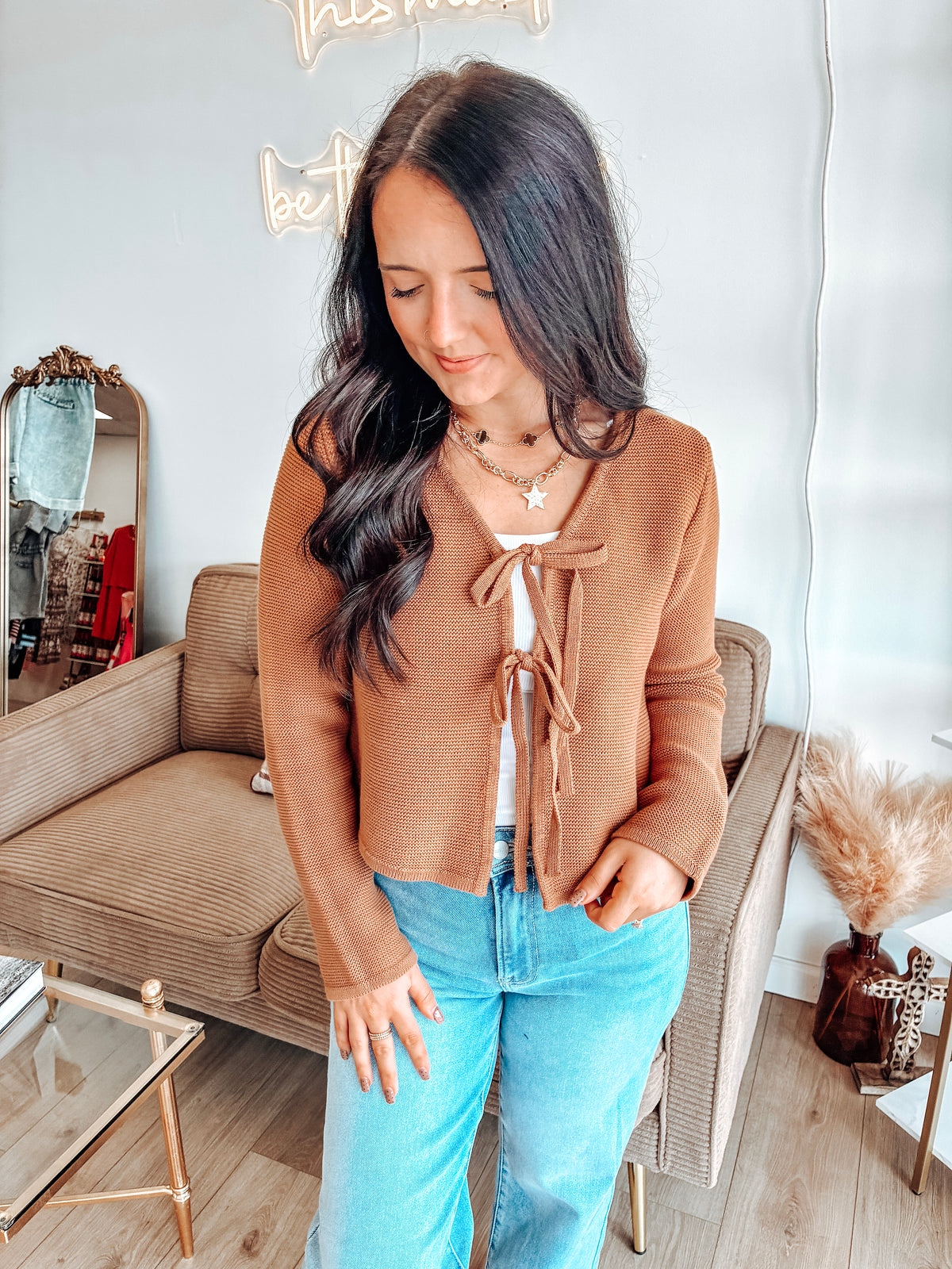 Dreaming of You Tie Front Cardigan