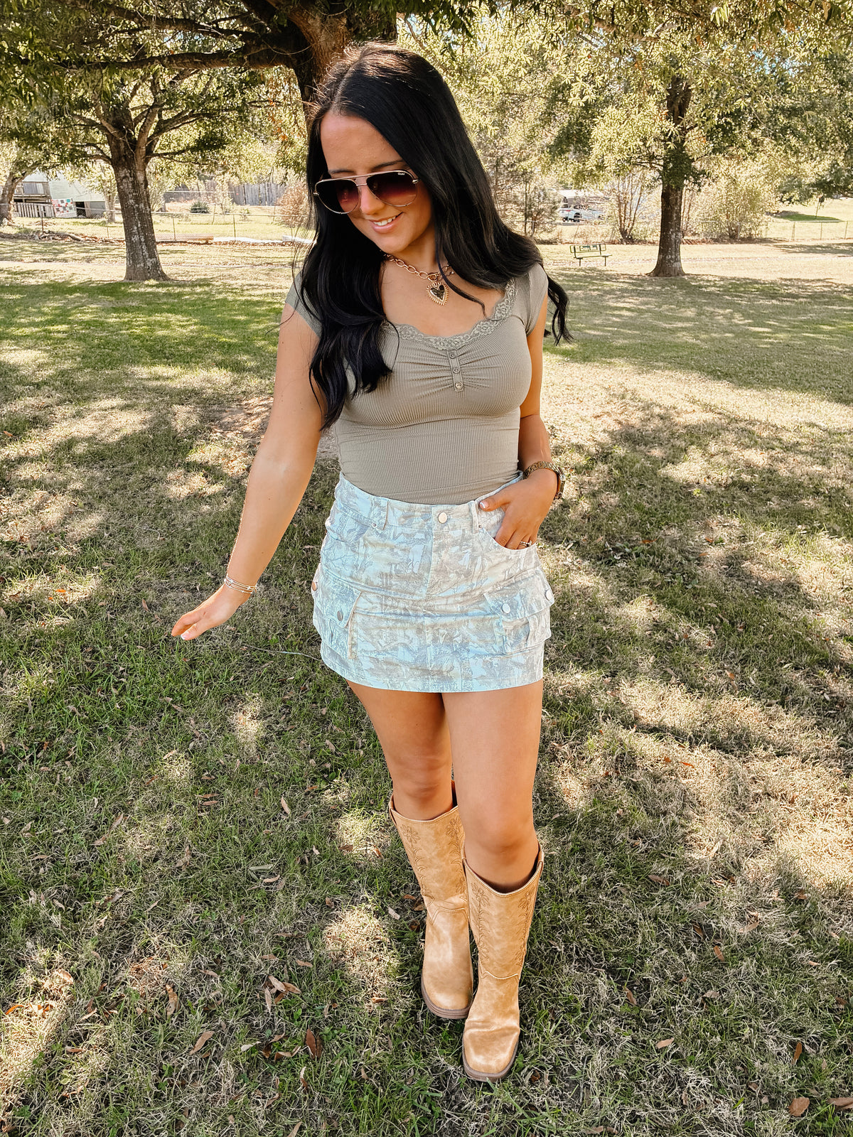 Hunting Wife Mini Skirt