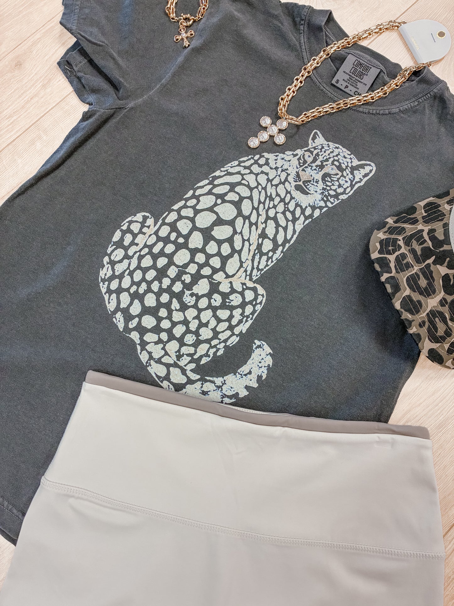 Distressed Leopard CC Tee