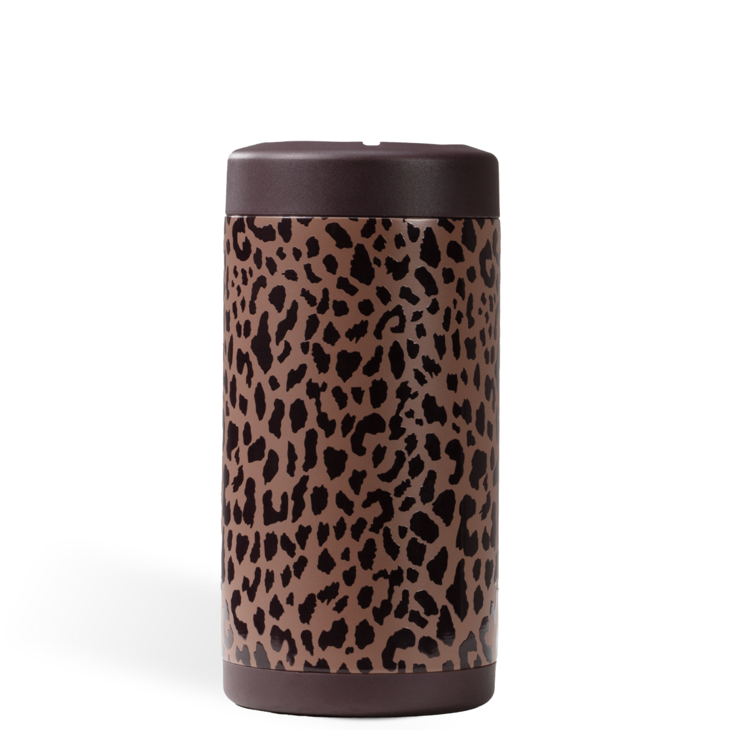 Brown Leopard HydroJug 16 oz Can Cooler