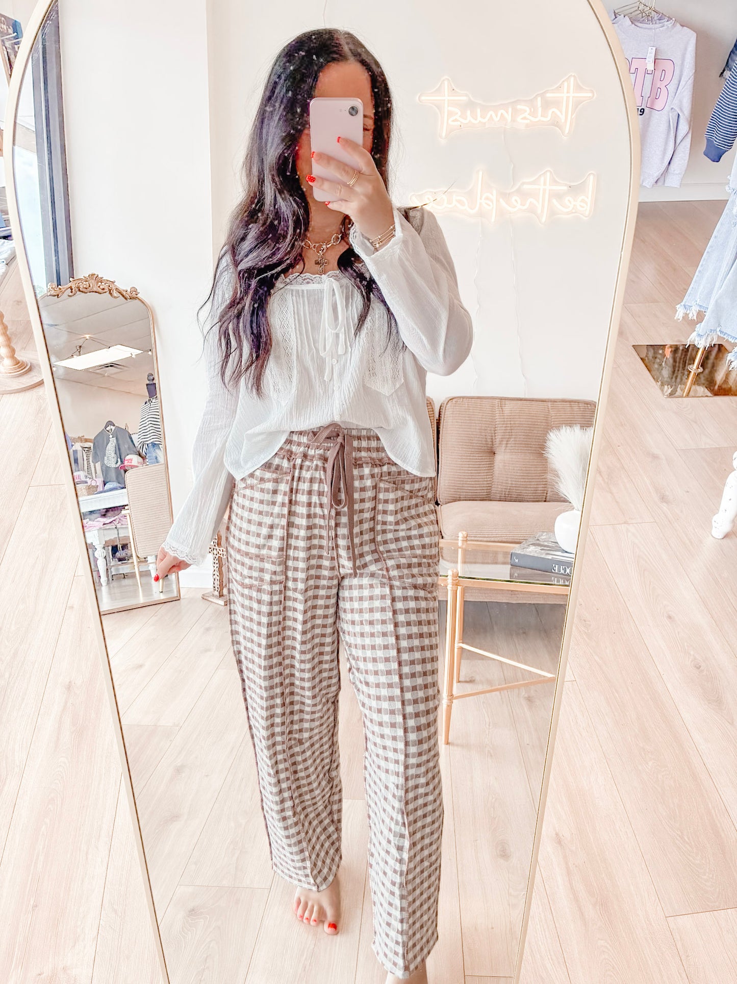 Lace Dreams Long Sleeve Blouse