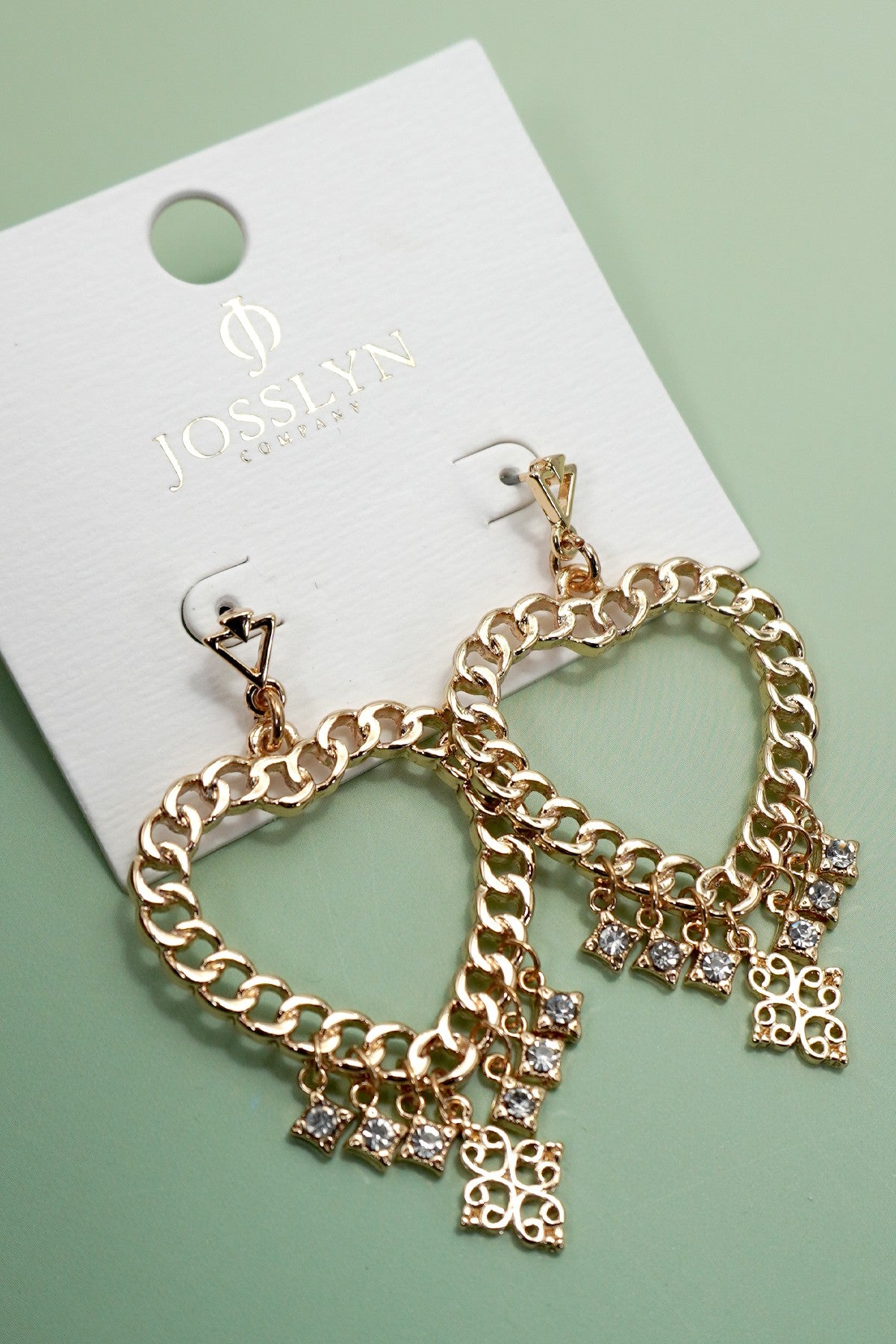 Heart Shape Chunky Chain Ear