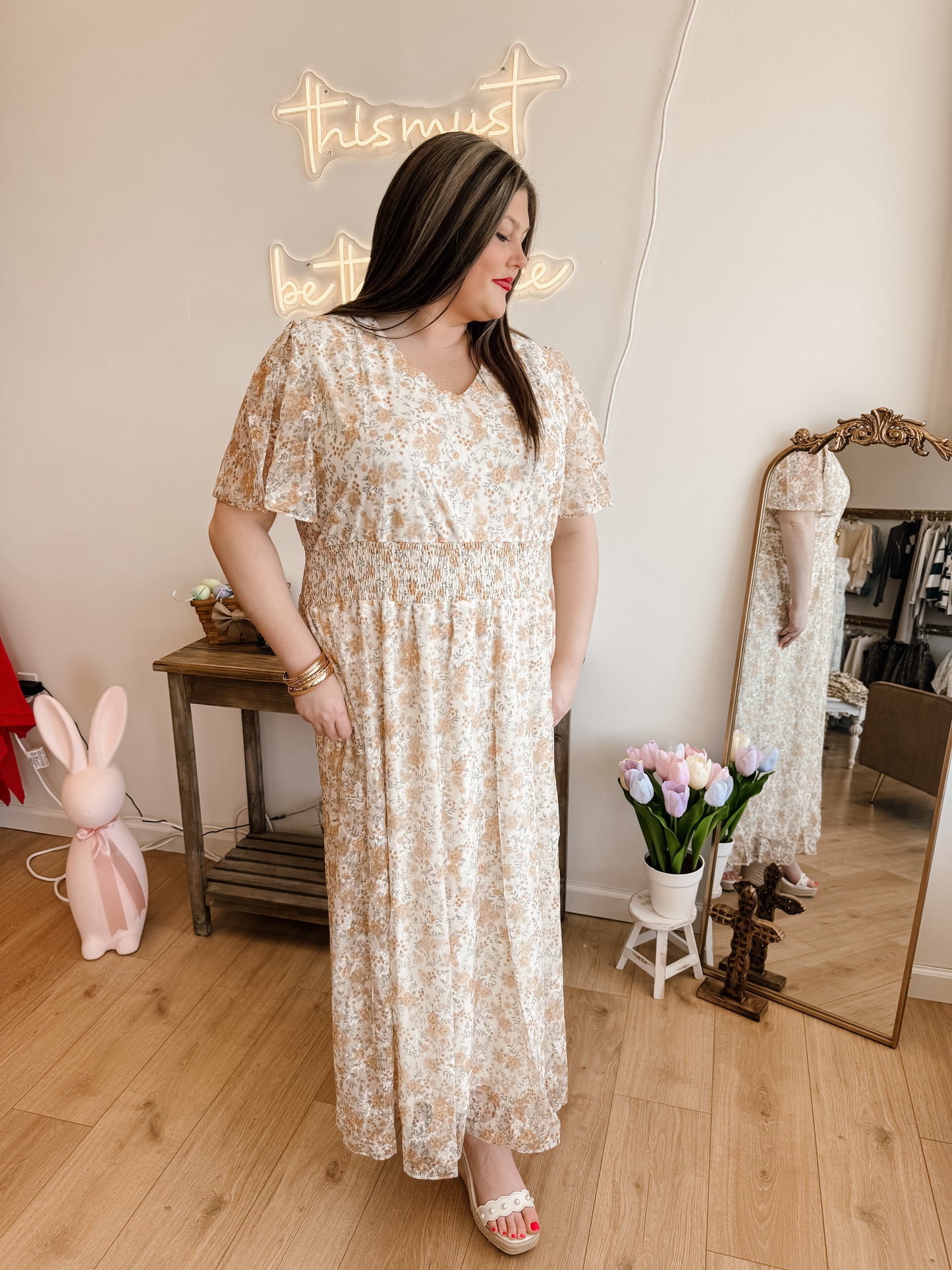 Olivia Yellow Maxi Dress