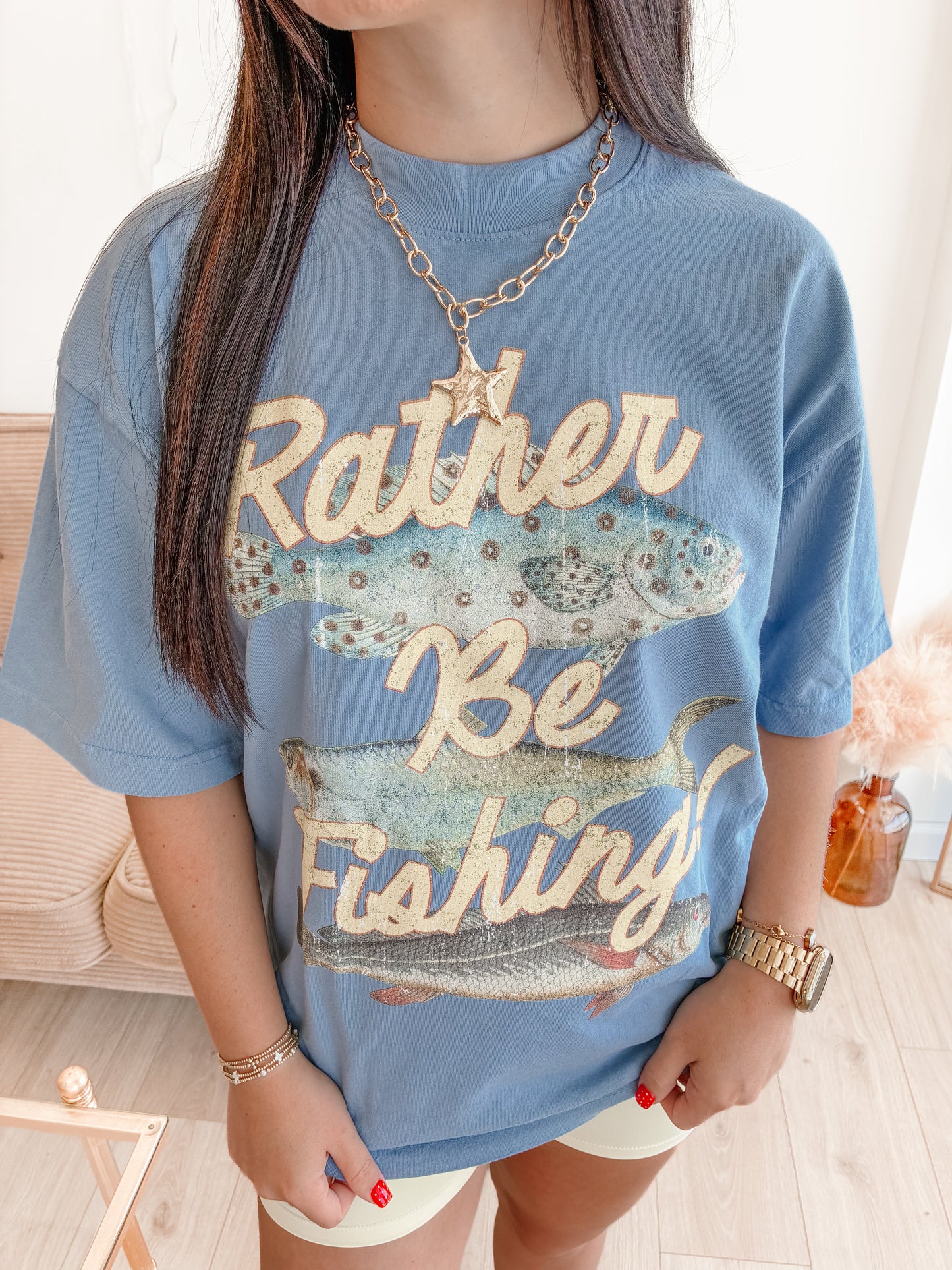 Rather Be Fishing Graphic Tee