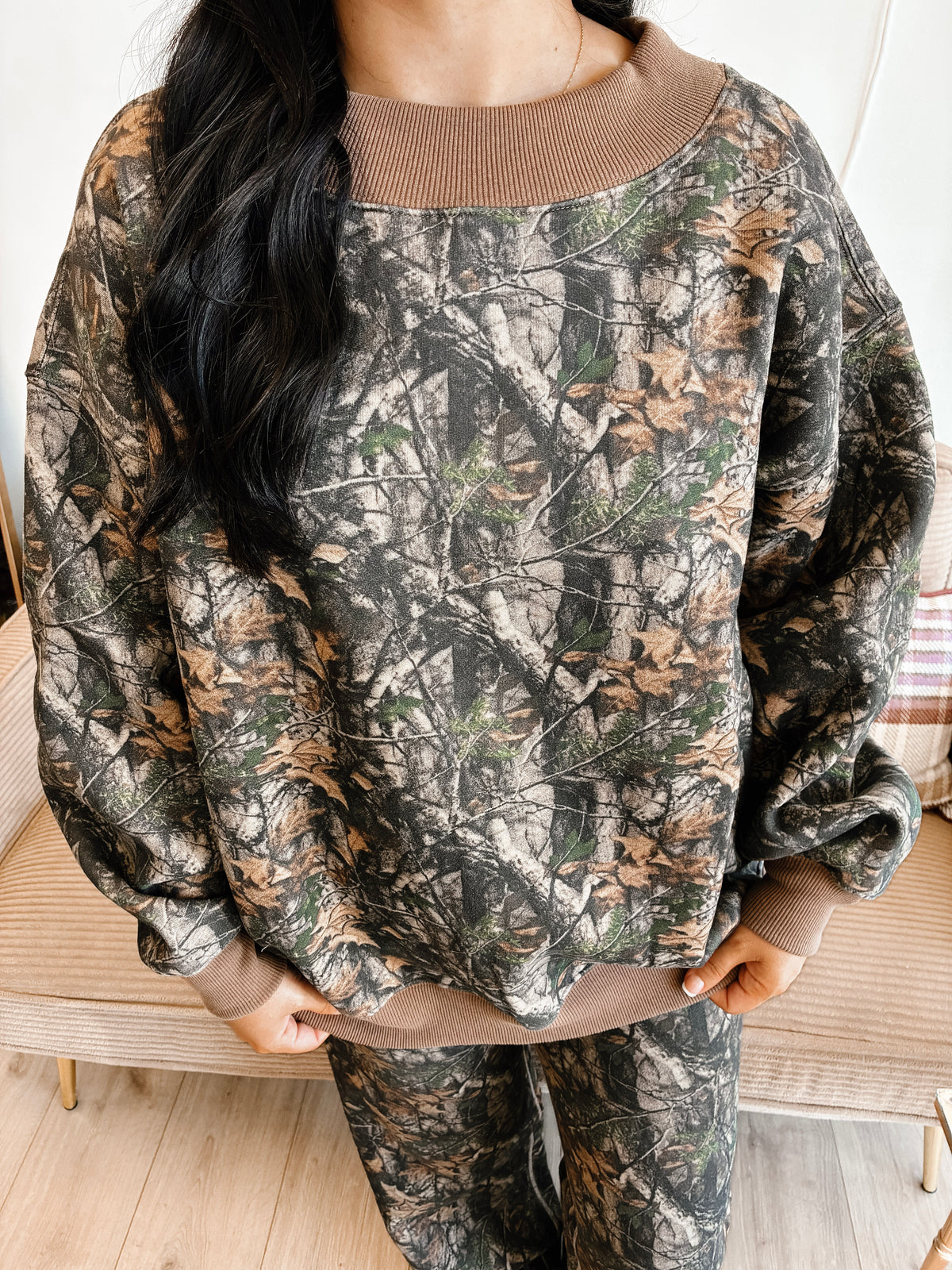 Bayou Woodland Mock Neck Sweatshirt