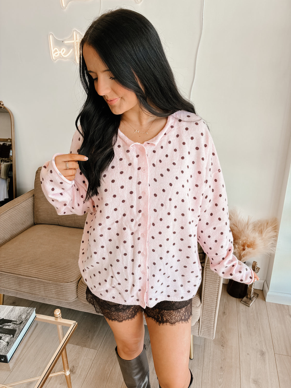 Sweet Rose Knit Cardigan