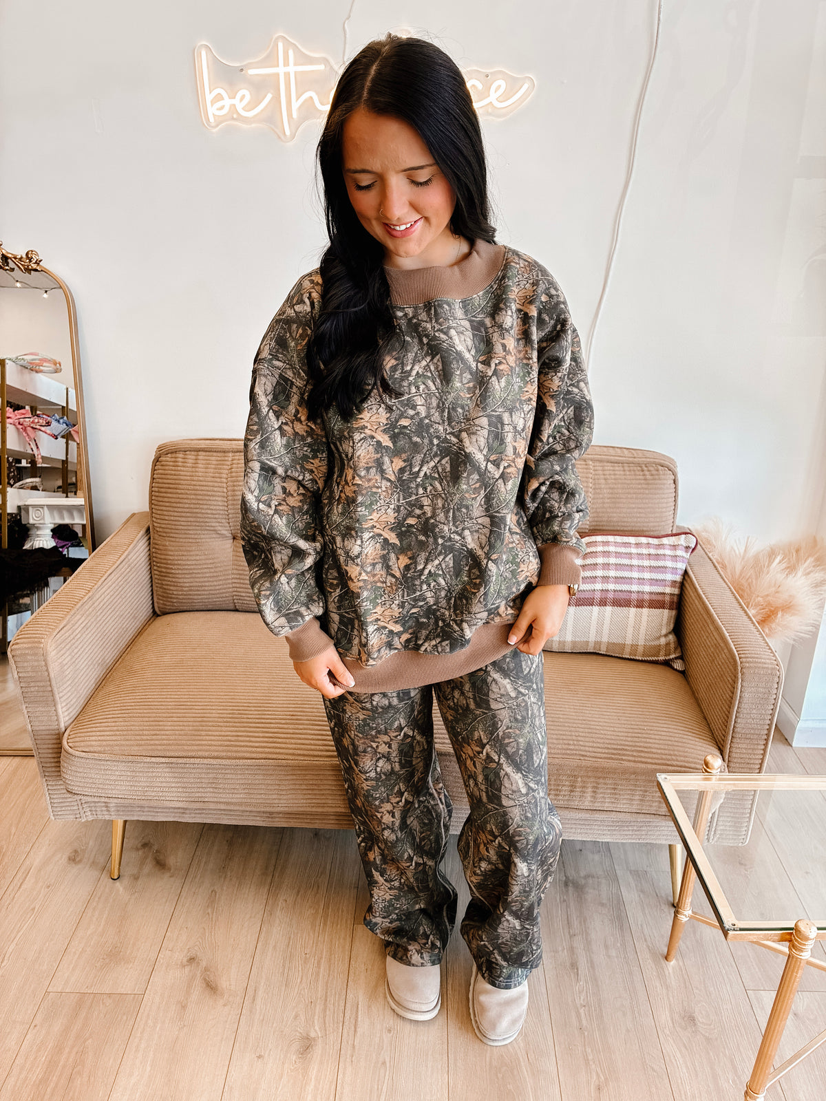 Bayou Woodland Mock Neck Sweatshirt