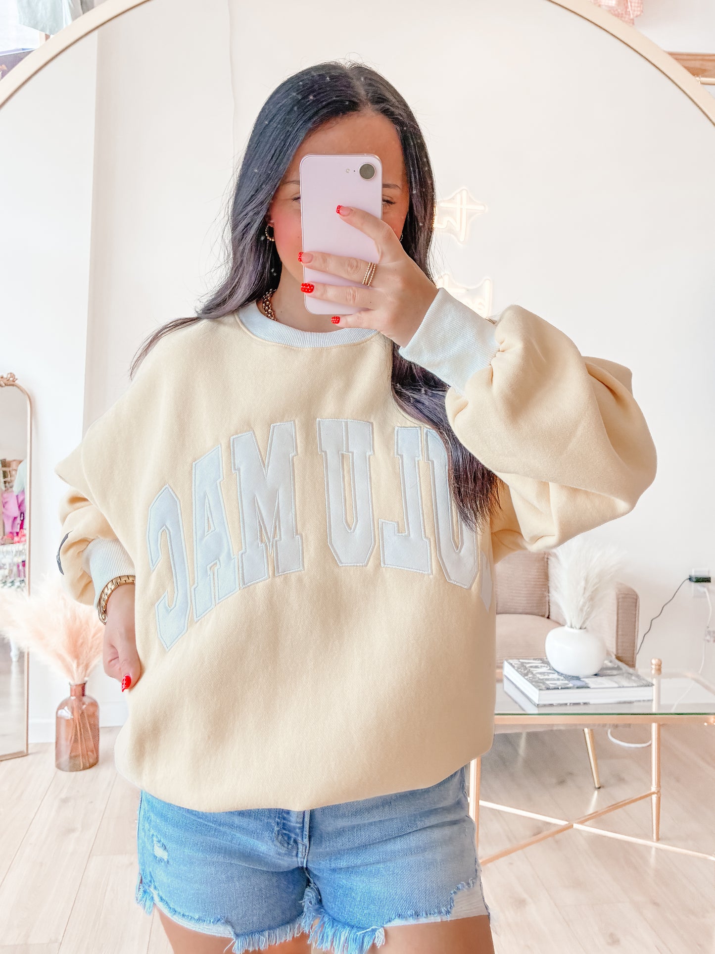 Butter Color-Block LULU MAC Sweatshirt