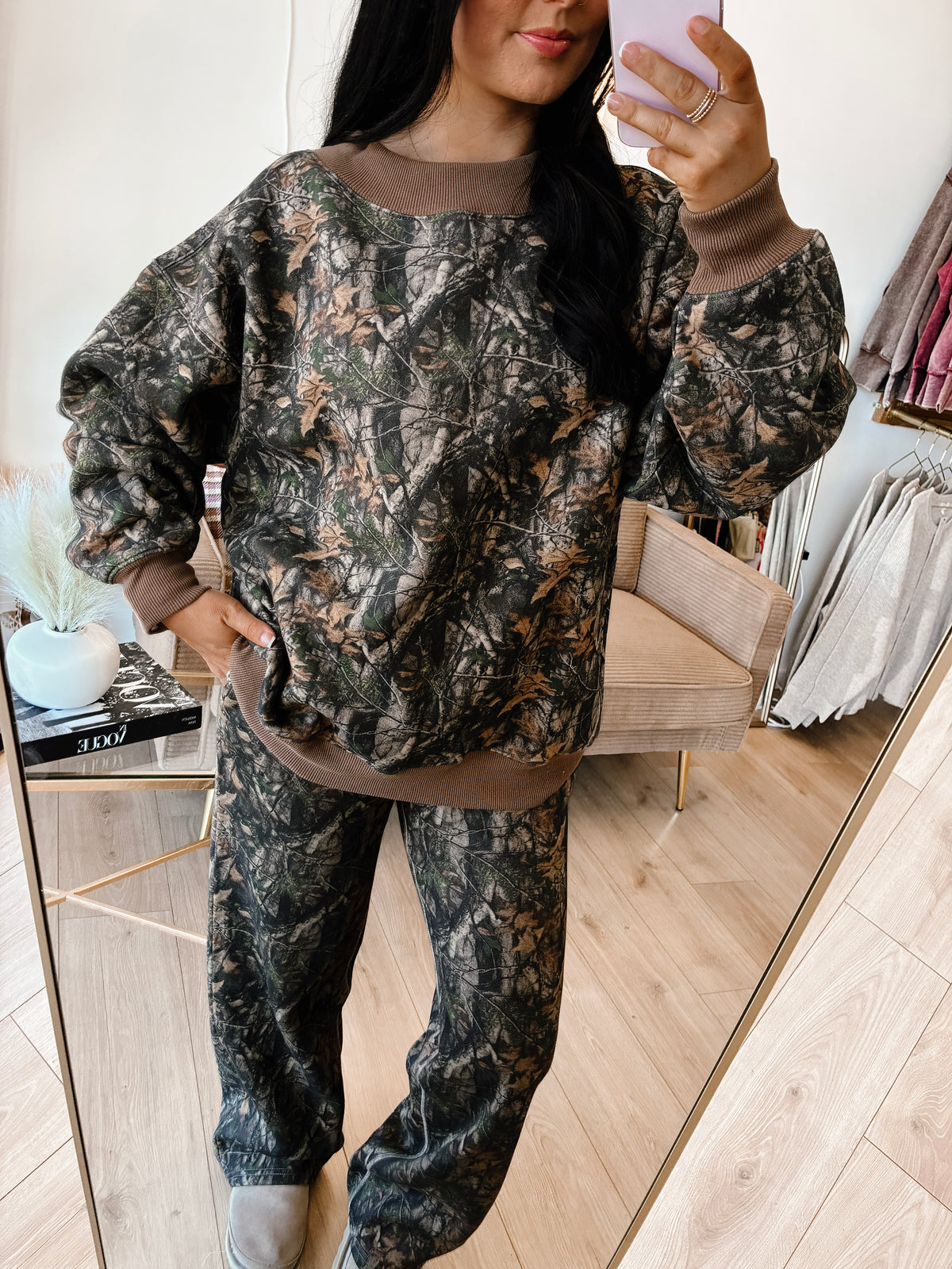 Bayou Woodland Mock Neck Sweatshirt