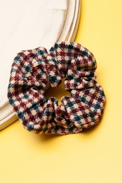 Softest Pattern Flower Design Scrunches