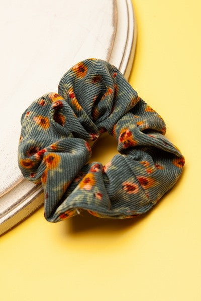 Softest Pattern Flower Design Scrunches