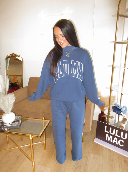 Navy Terry Cloth LULUMAC Pants