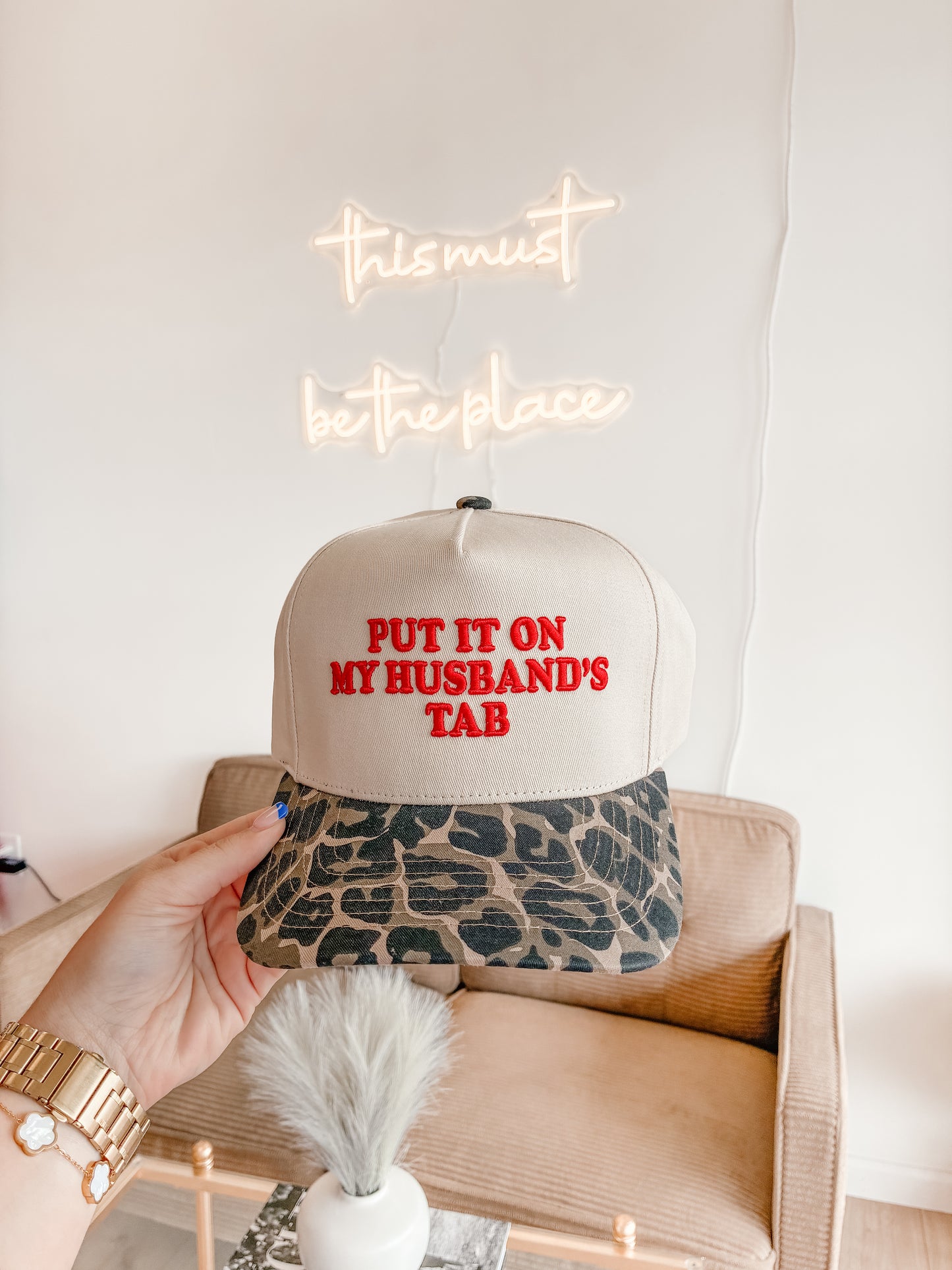 Leopard Put It On My Husband's Tab Hat