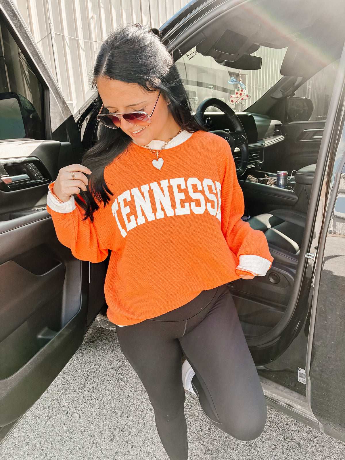 Sideline Tennessee Ringer Sweatshirt - Orange