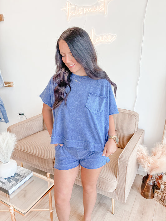Faded Glory Navy Set