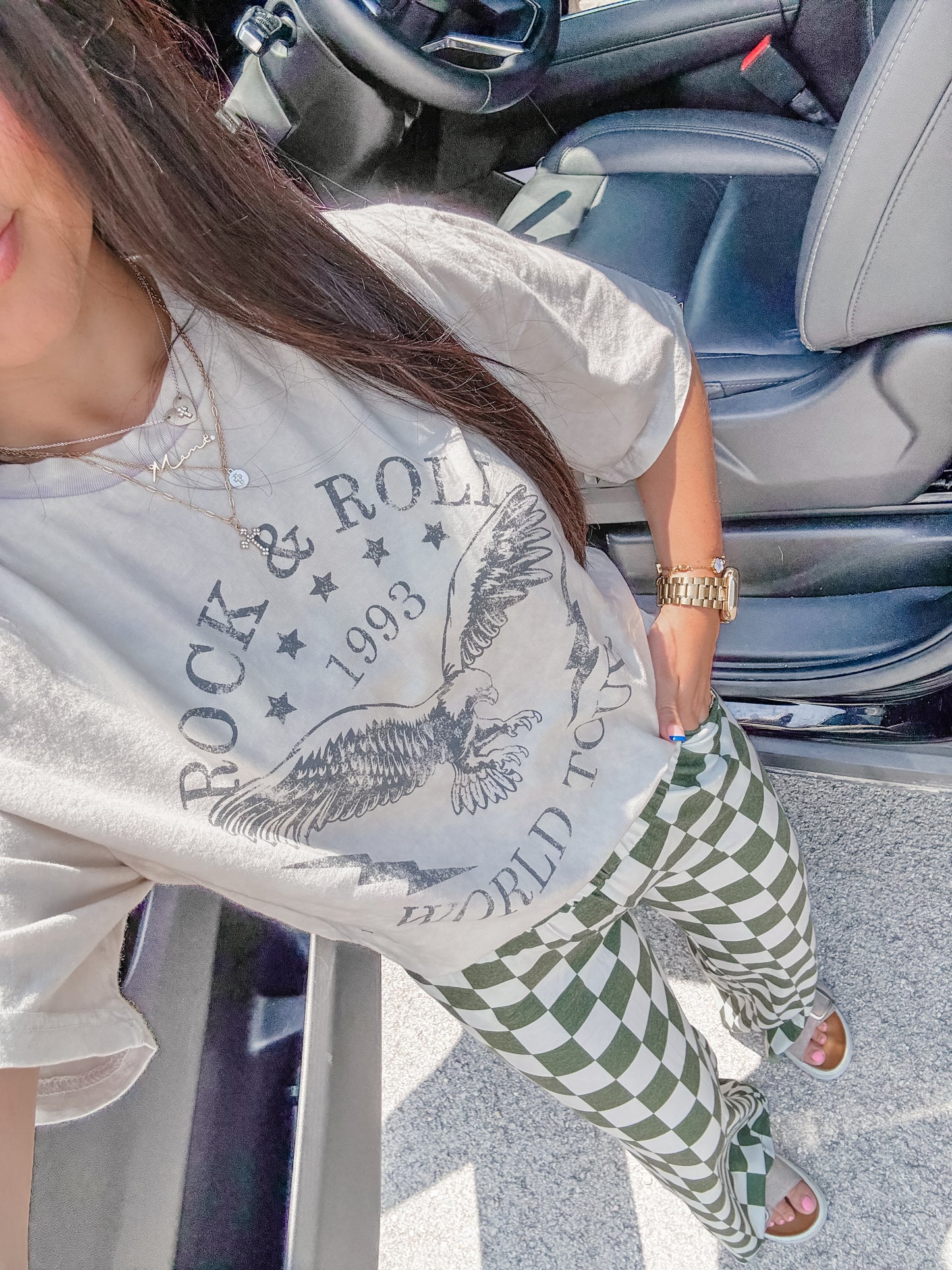 Arena Nights Graphic Top