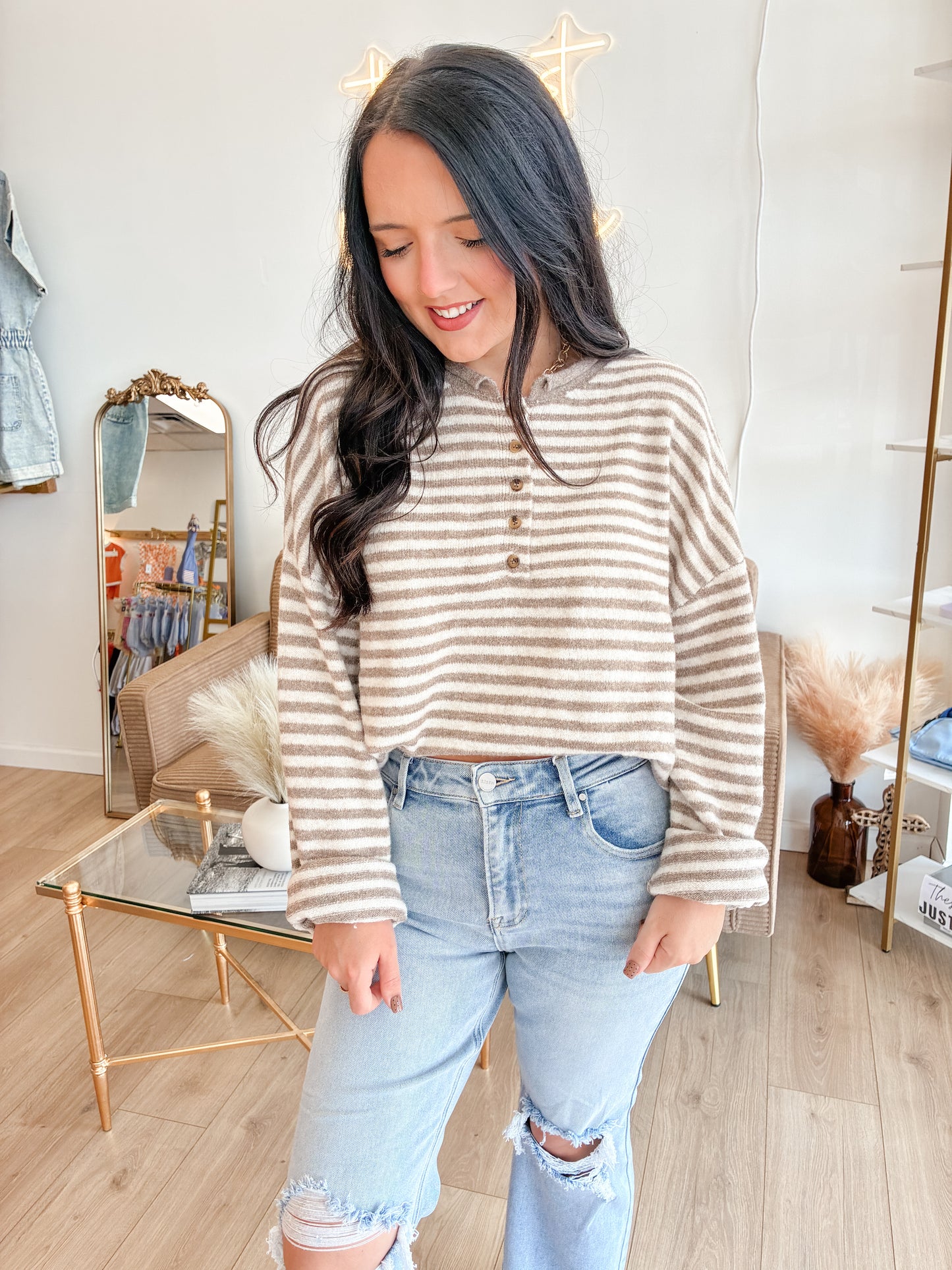 Sarah Long Sleeve Sweater Top