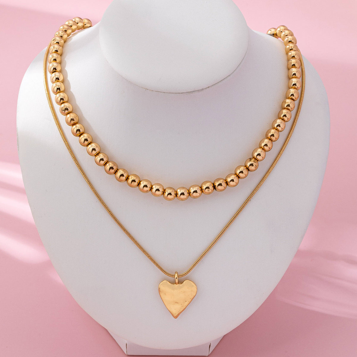 Layered Heart Necklace