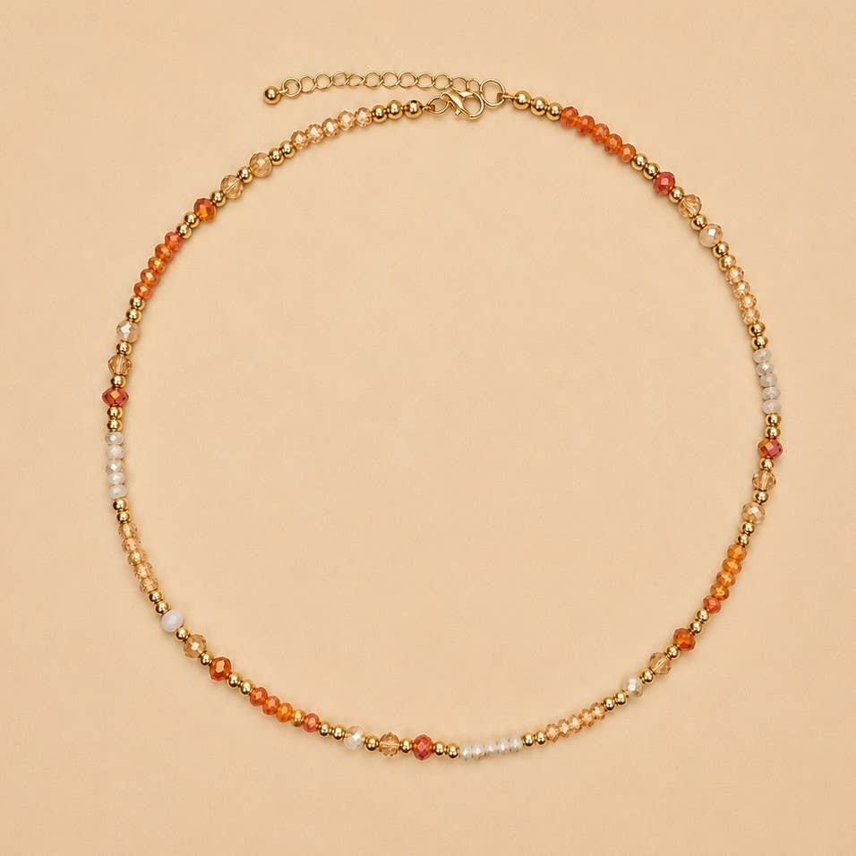 Gold Accent Beaded Necklace