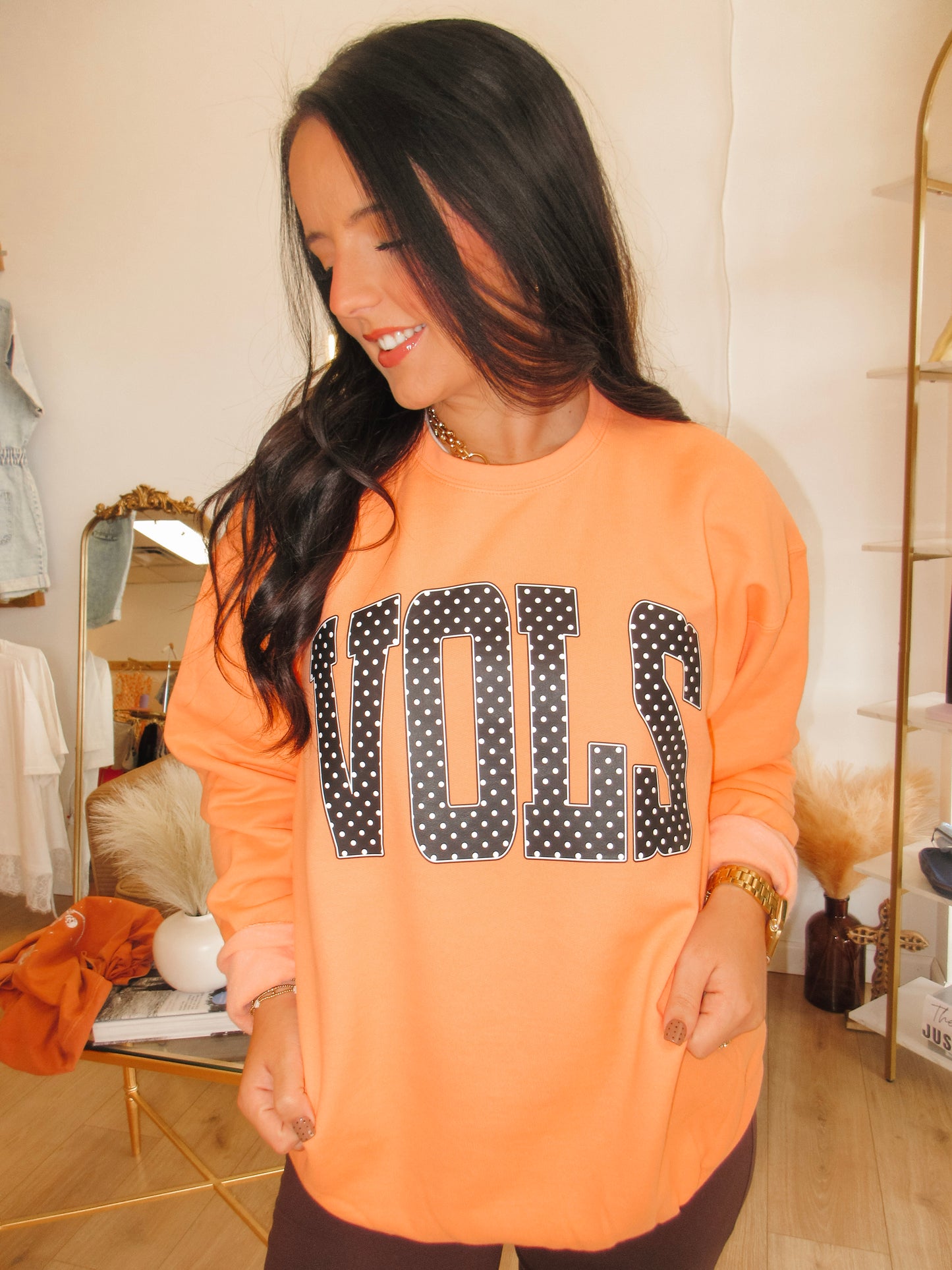 Polka-Dot Vols Crewneck