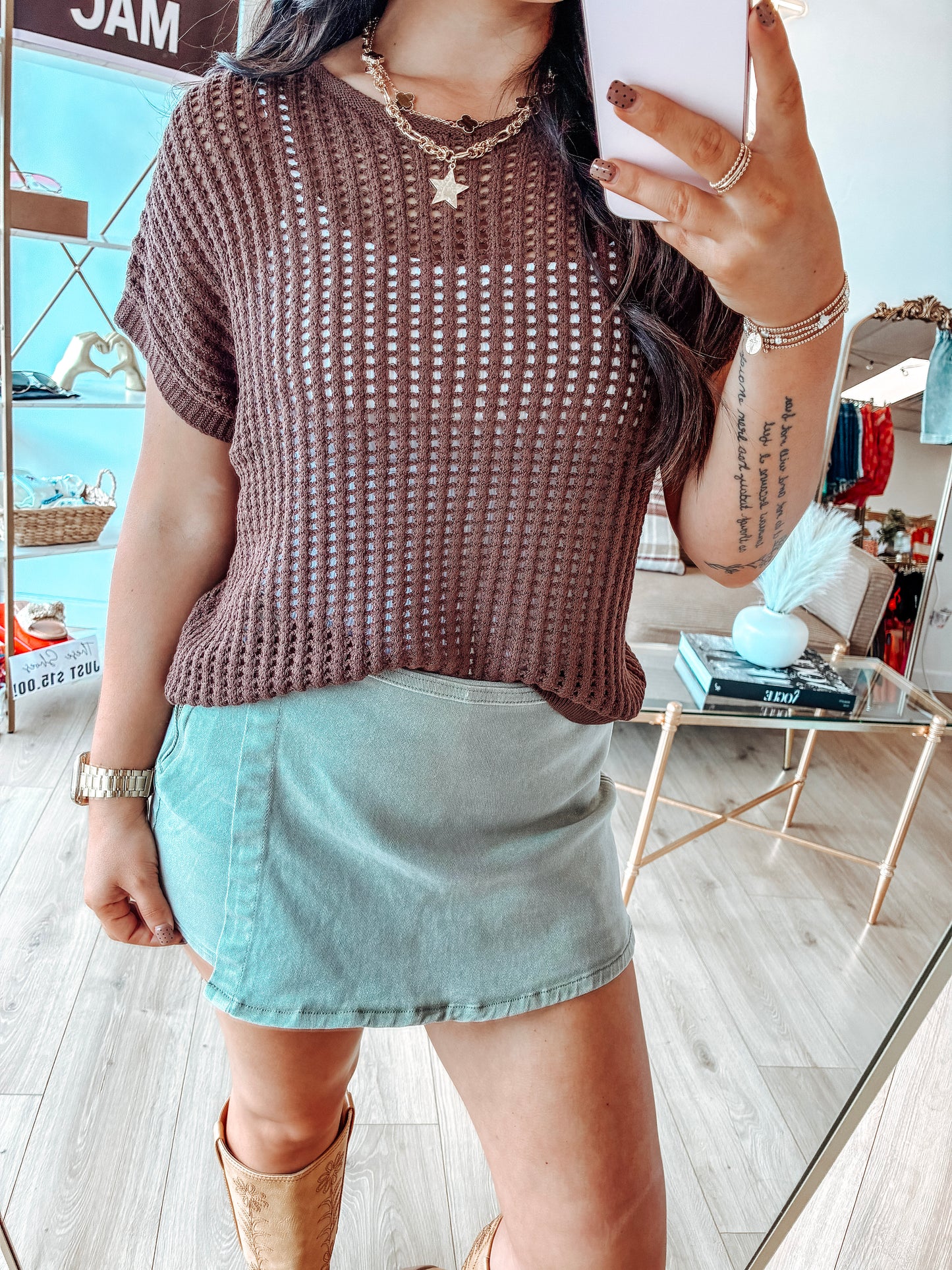Happy Hollow Sweater - Brown
