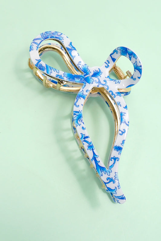 Jumbo Cellulose Casting Bow Hair Claw Clips