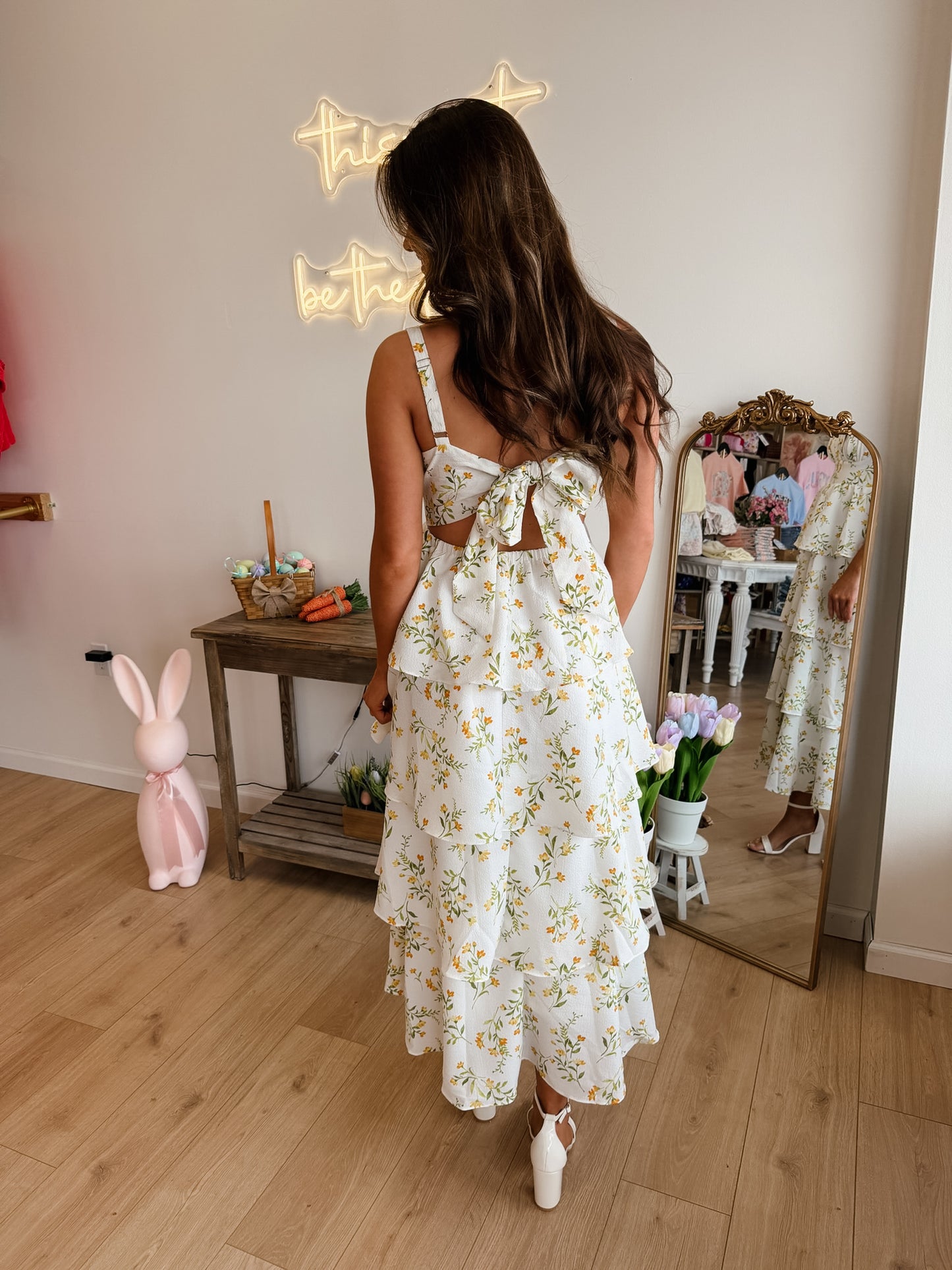 Scarlett Yellow Midi Dress