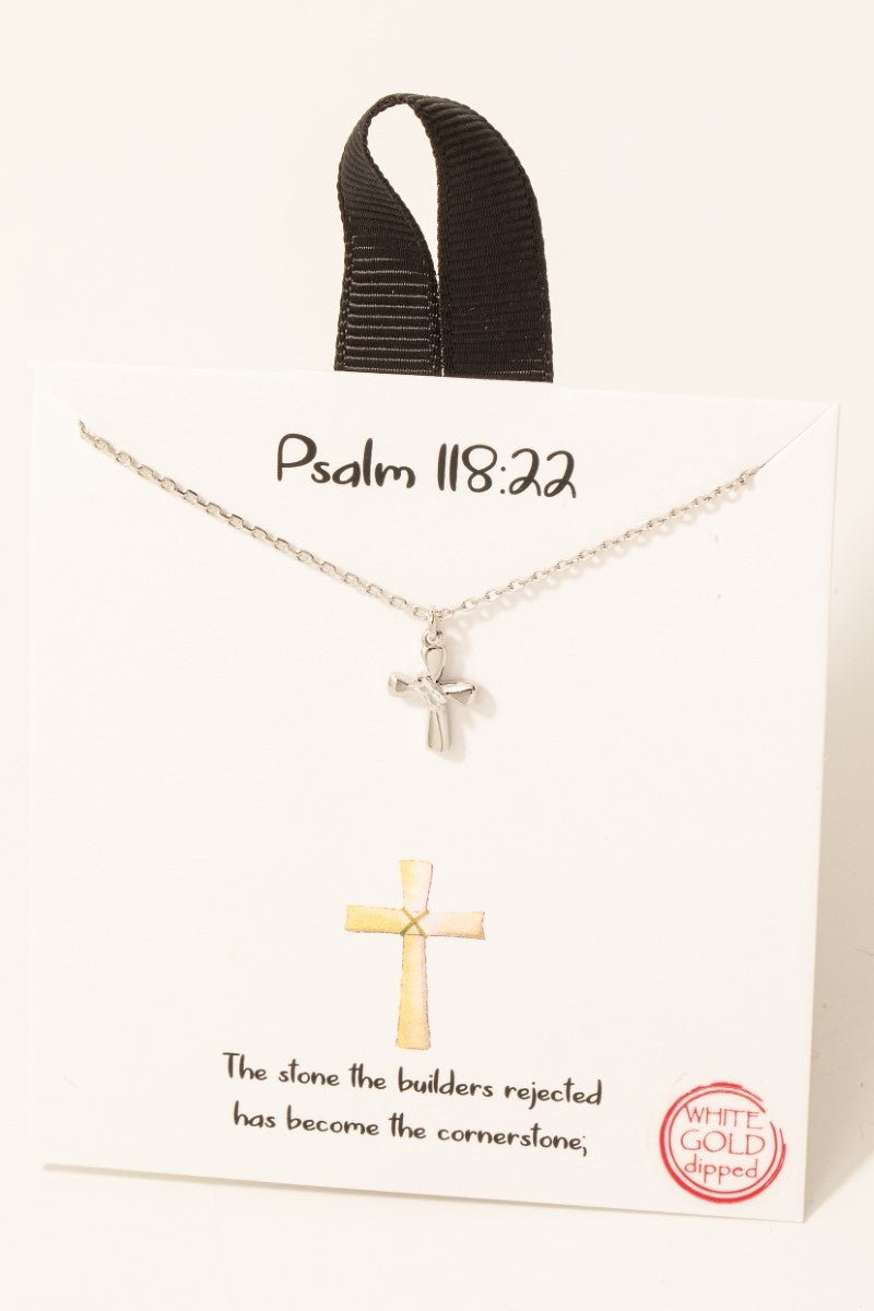 Psalm 118:22 Necklace