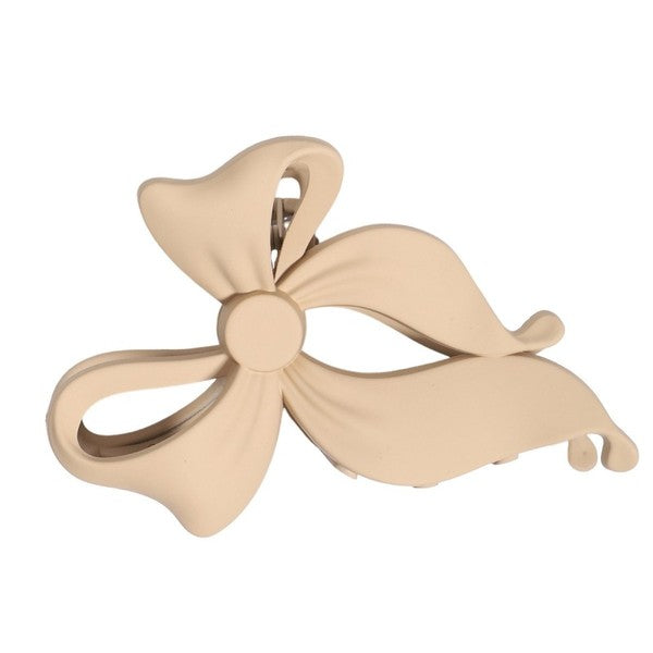 Large Bow Matte Hair Claw Clip