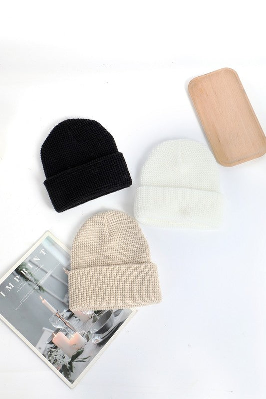 Waffle Knit Beanie