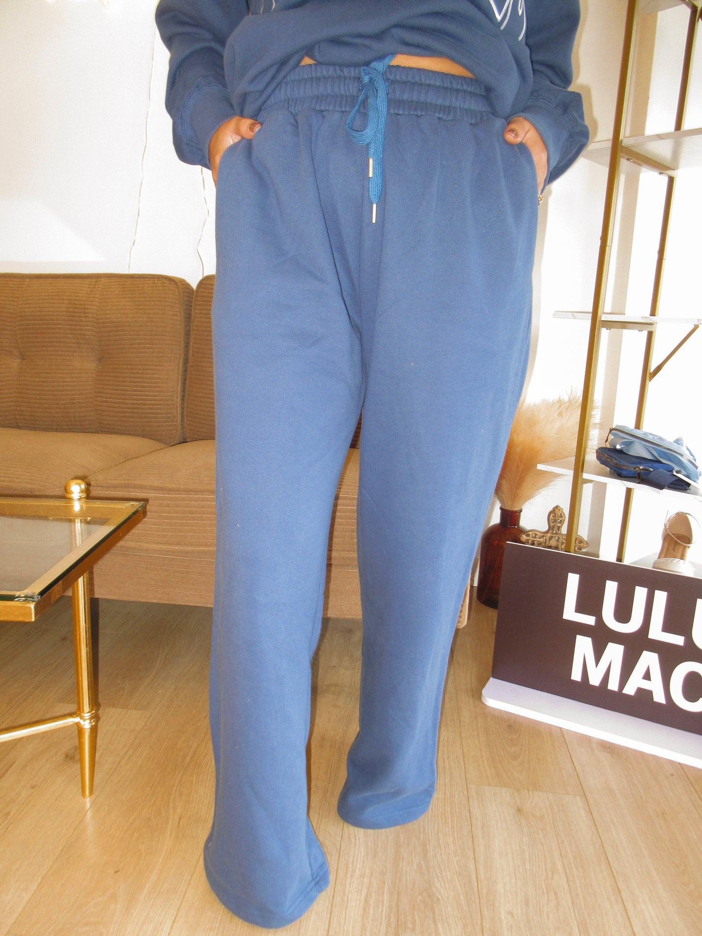 Navy Terry Cloth LULUMAC Pants