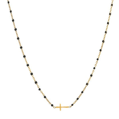 18k Stainless Steel Tarnish Free Cross Necklace