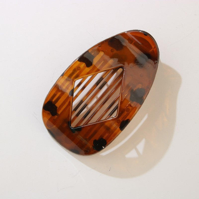 Jumbo Lay Flat Oval Hair Claw Clips Secure Styling