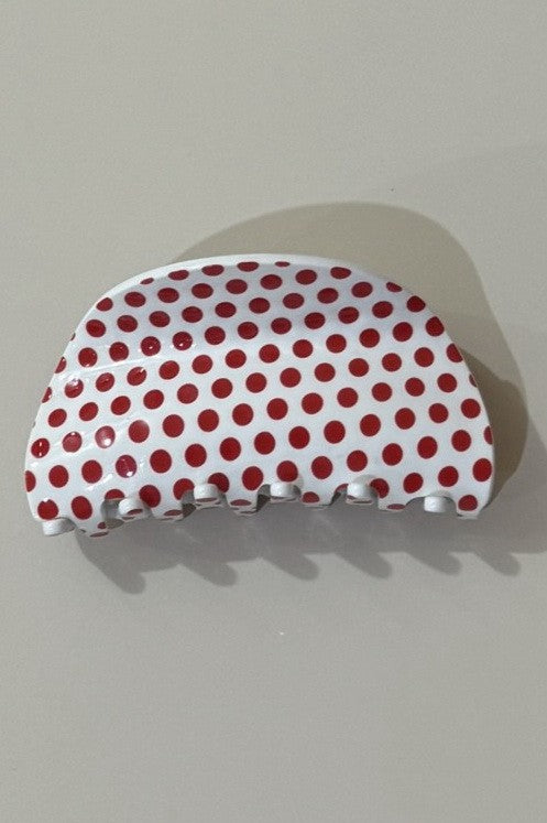 Jumbo Polka Dot Hair Claw Clips