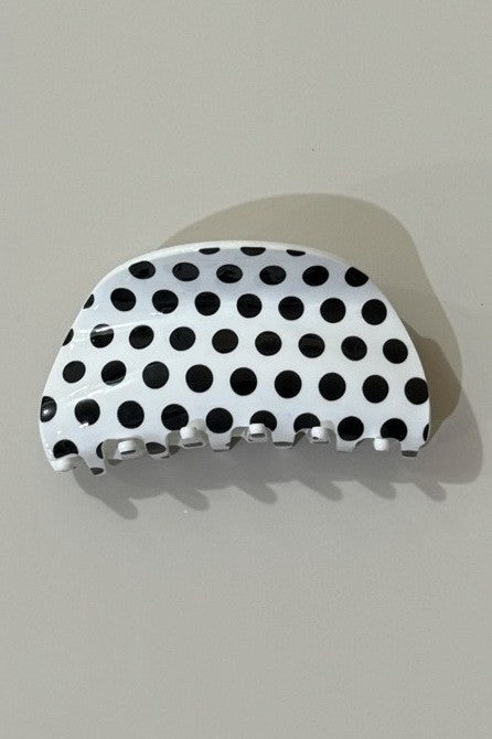 Jumbo Polka Dot Hair Claw Clips
