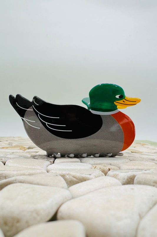 Jumbo Mallard Duck Hair Claw Clips