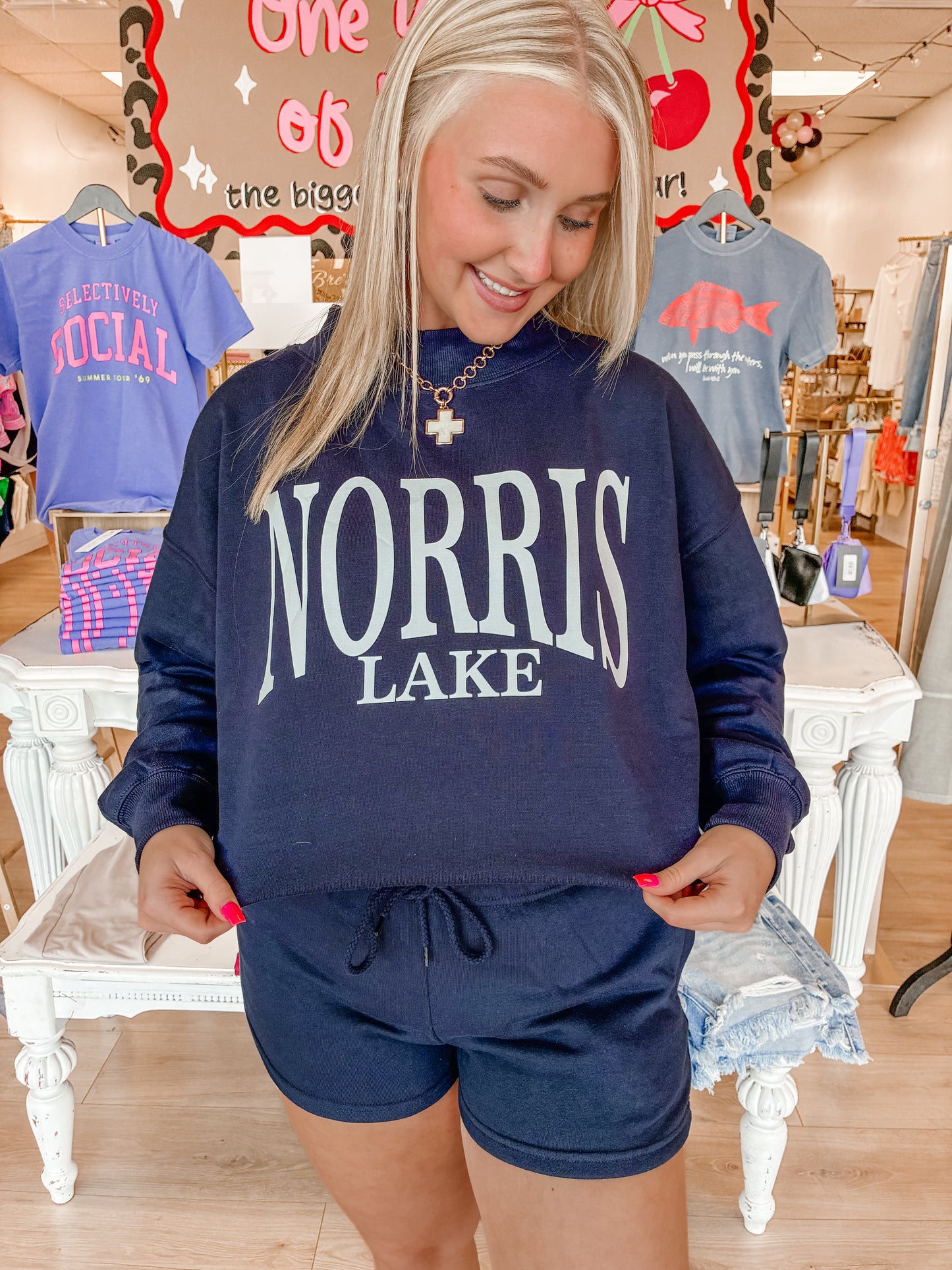 Varsity NORRIS Mockneck Short Set