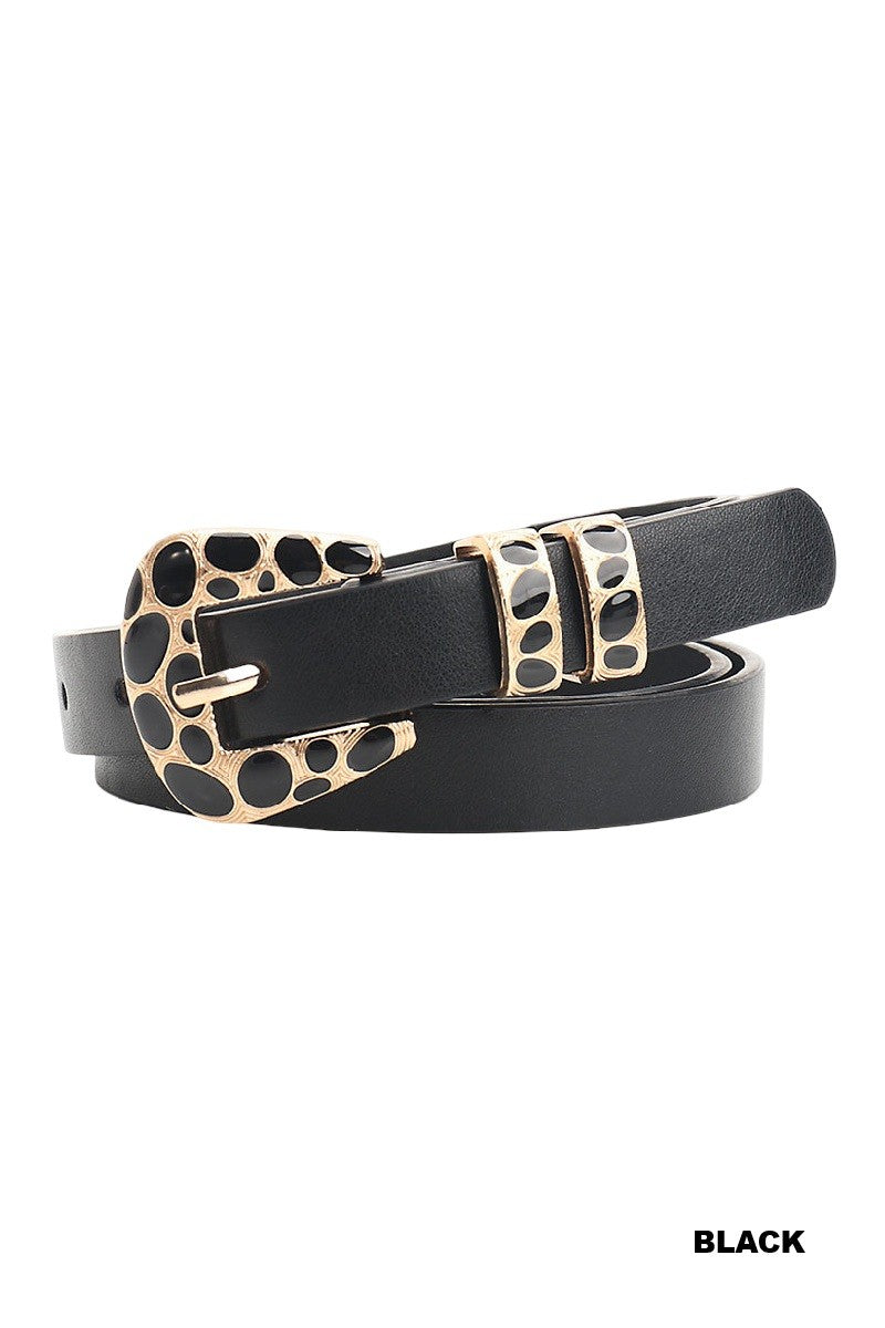 Leopard Buckle Belt