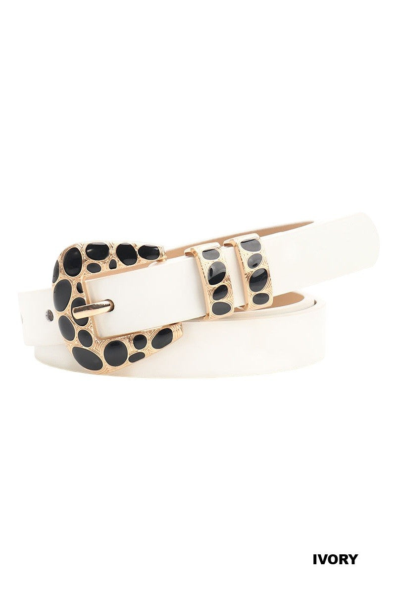 Leopard Buckle Belt