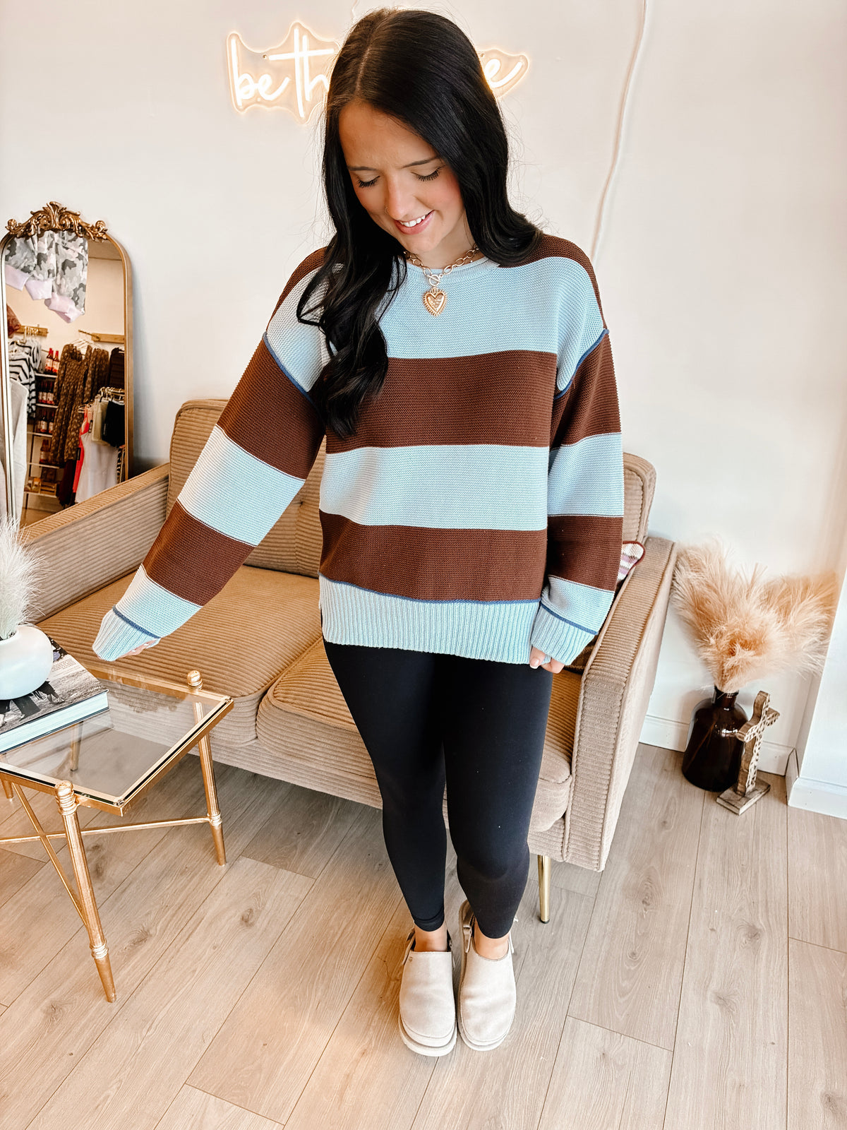 East Coast Stripe Knit Sweater