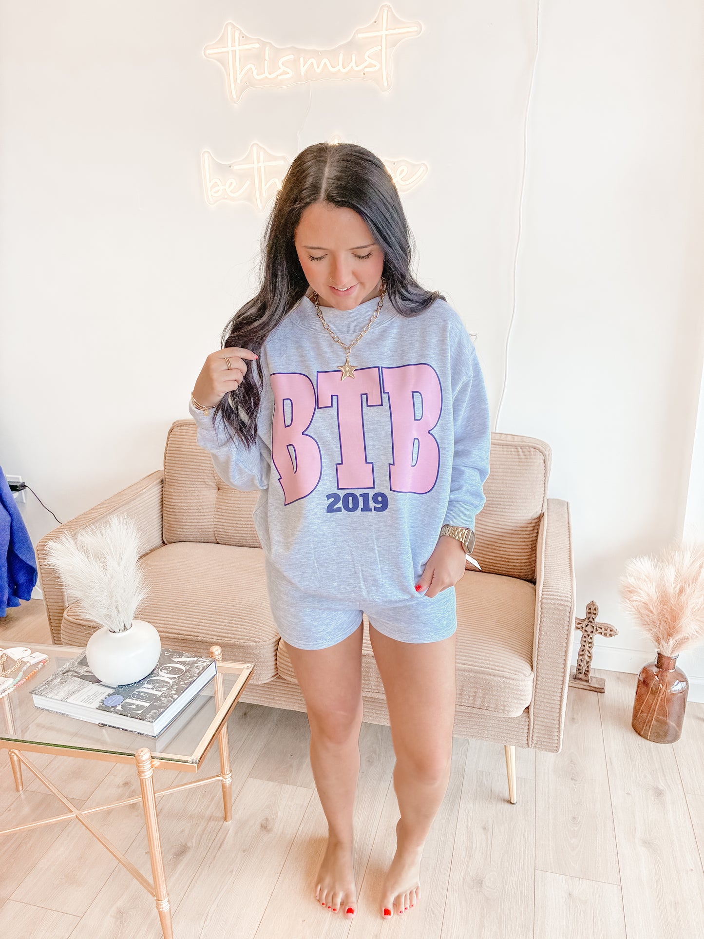 Varsity BTB Mockneck Short Set
