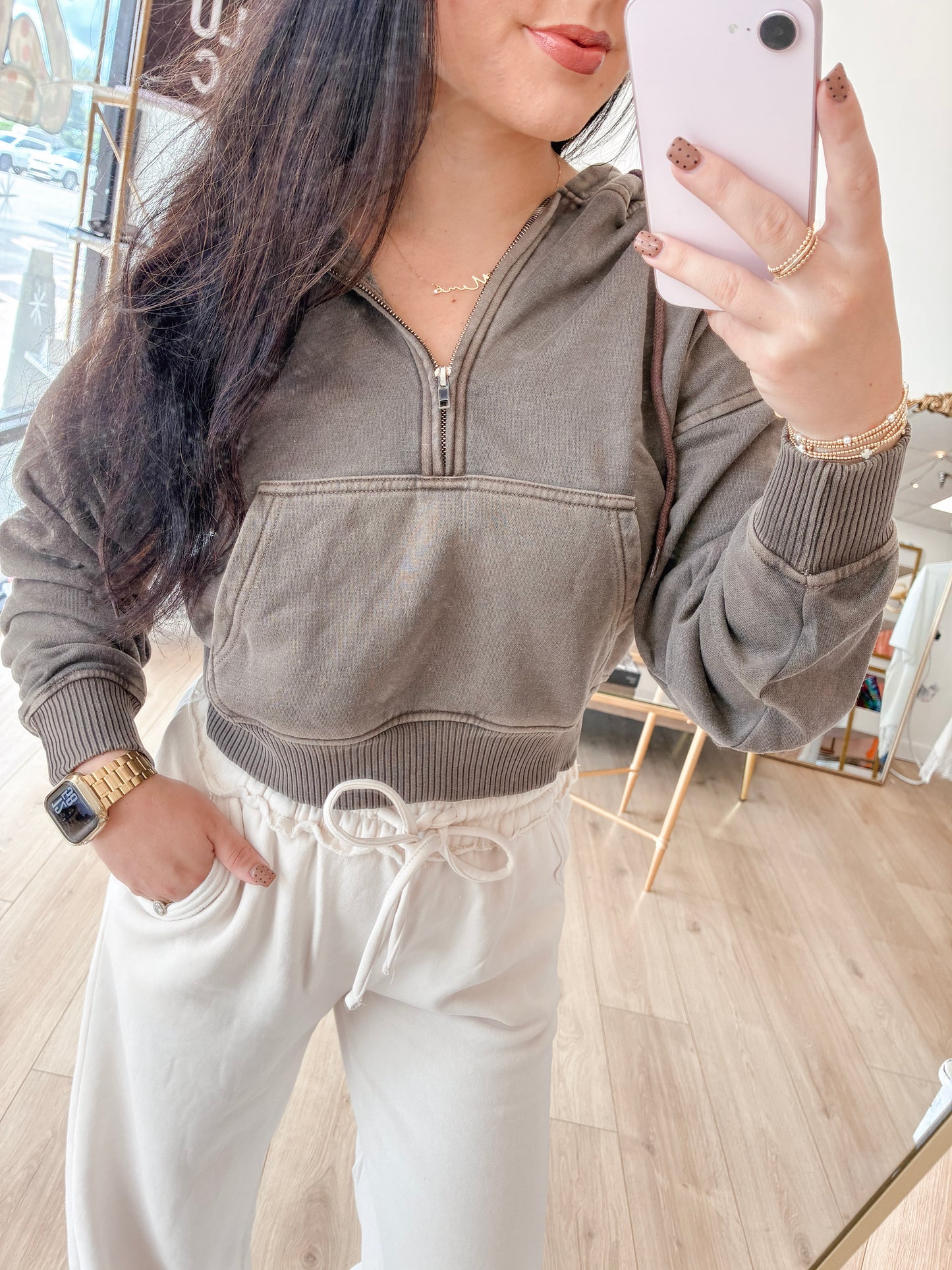 Easy Going Half Zip Hoodie