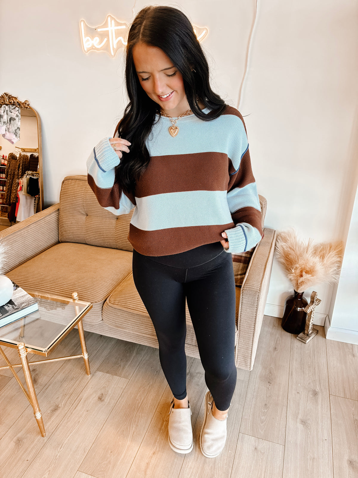 East Coast Stripe Knit Sweater